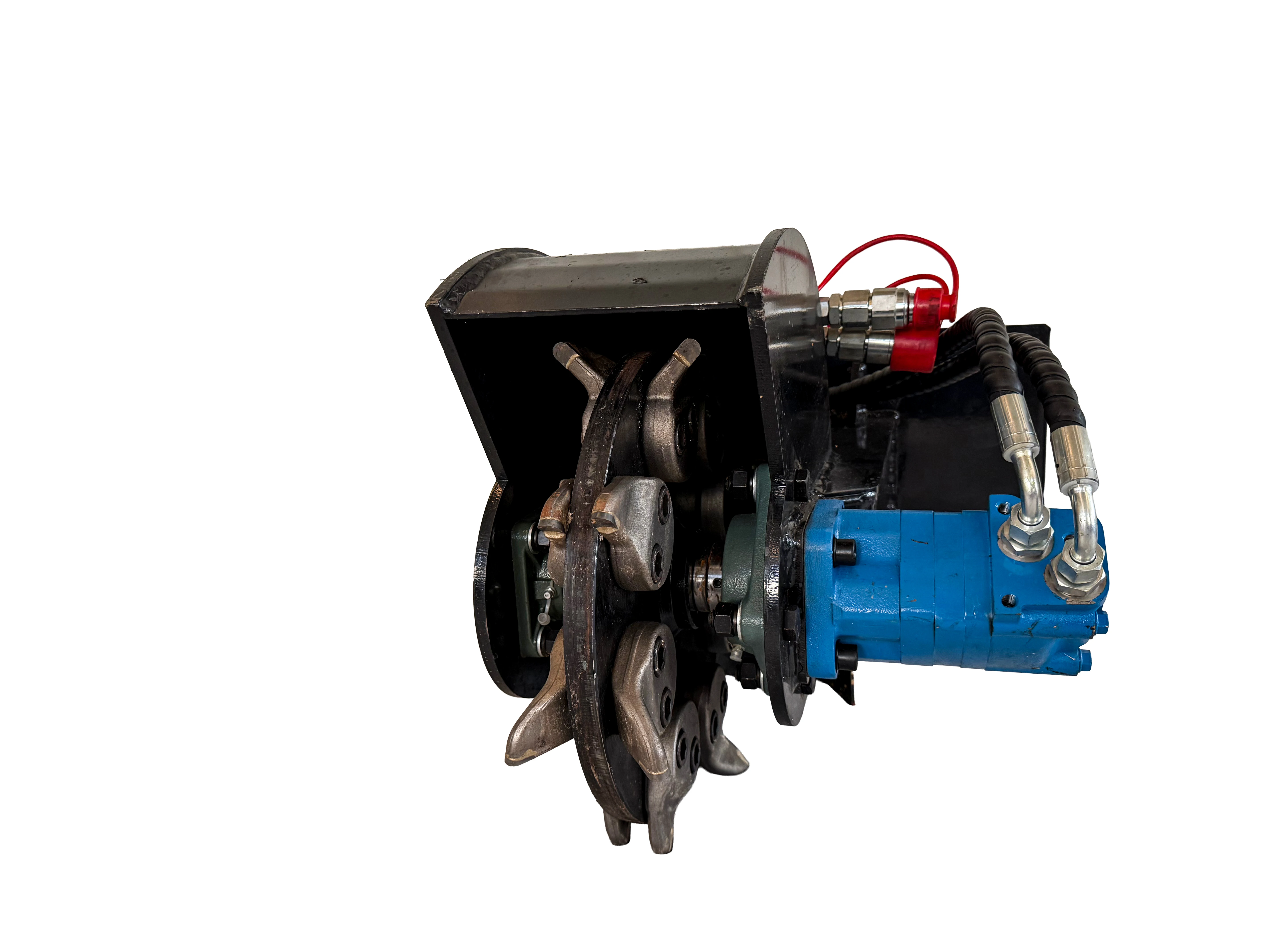 Fixed Stump Grinder Mini Skid Steer Loader Attachment with Motor Pump Gear for 1-9t Excavator Construction Machinery