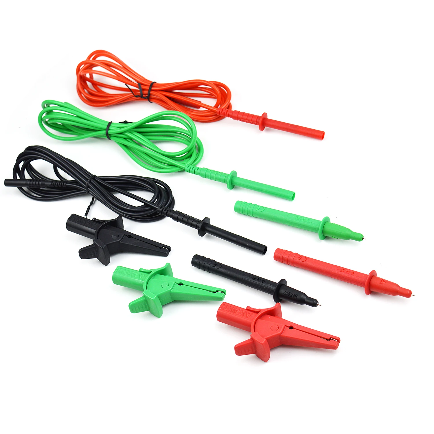 ZIBOO FTL1550B Test Leads with Alligator Clips for 1550C FC /1555 FC Insulation Tester Use for  TL1550B  9 PCS