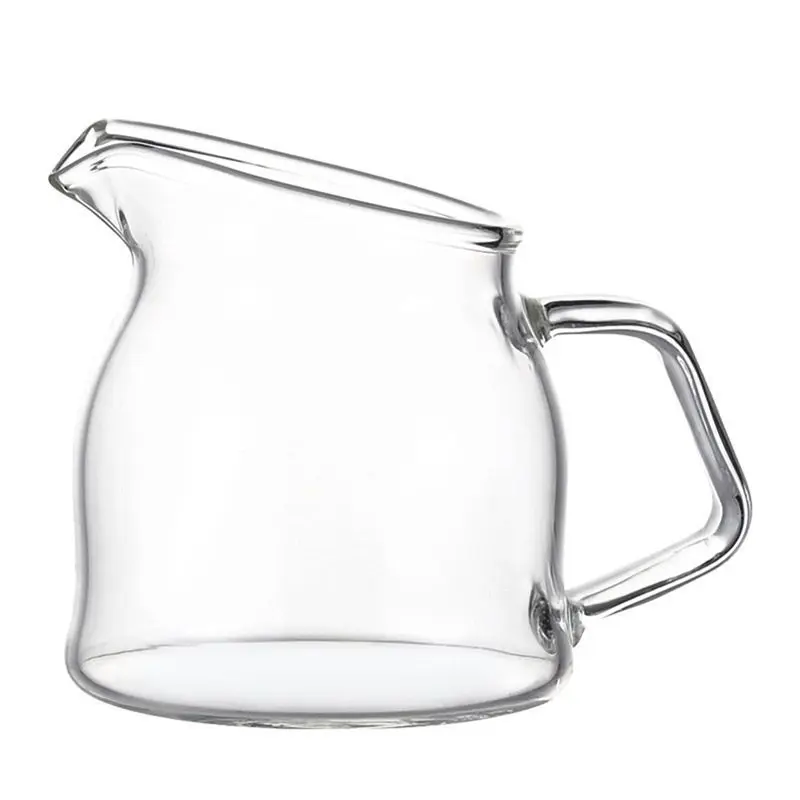 M12K-Transparent Mini Coffee Cup With Handle, Handmade Latte Calf Milk Brewing Cup For Coffee Enthusiasts