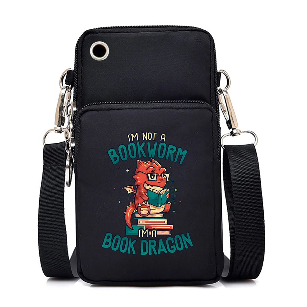 Women Mini Mobile Phone Bag Cartoon Capybara Print Wallet Coin Purse Capybara Lover Small Crossbody Bags New Women Mini Handbags