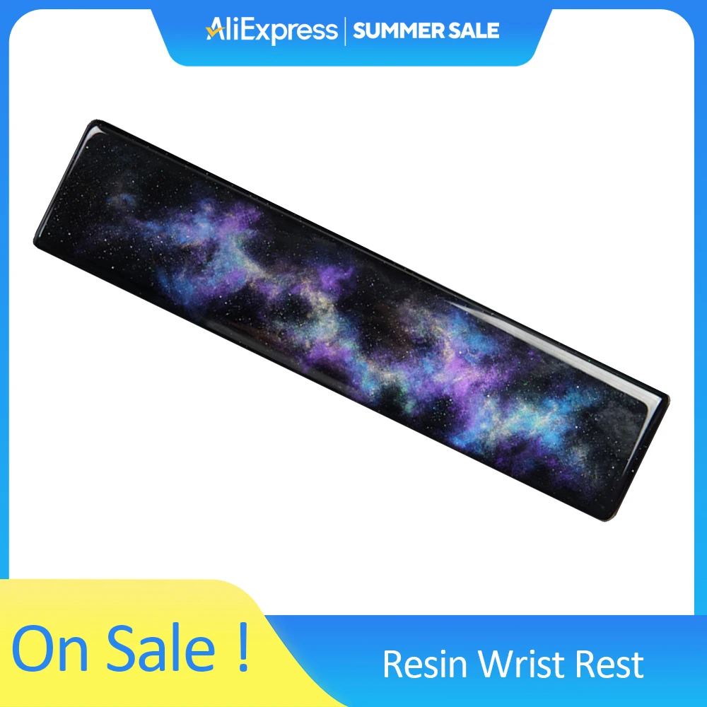 

Non-slip Resin Wrist Rest Starry Sky Design Pad For 87 96 98 104 108 Keyboard Deep Purple Hand Palm Rest Keyboard Trays