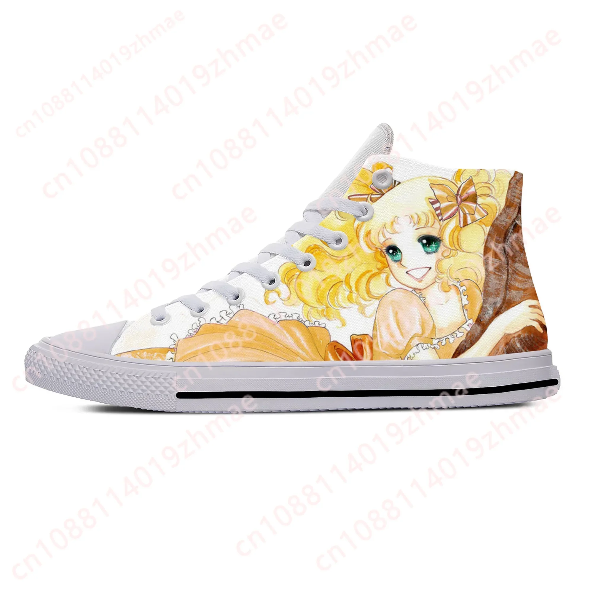 

Japanese Anime Manga Cartoon Candy Candy Fashion Casual Cloth Shoes High Top Lightweight Breathable 3D Print Men Women Sneakers