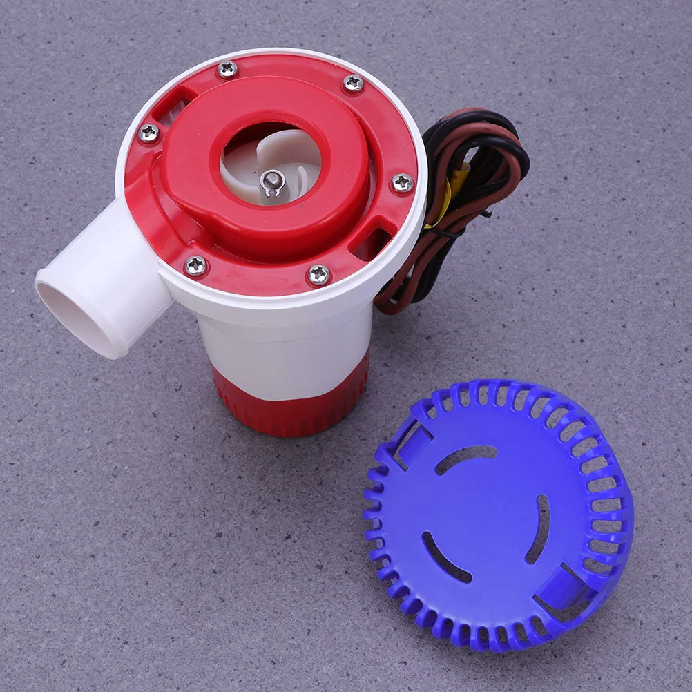 

DC Water Pump Marine Accessories for Boats Equipment PVC Bilge Fountain Mini Submersible Boat Pump 24V Automatic Filter Grille