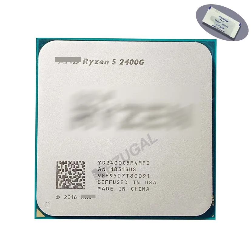 Ryzen 5 2400G R5-2400G R5 2400G YD2400C5M4MFB YD2400C5FBBOX YD2400C5FBMPK 3.6 Ghz Quad Core 4M 65W AM4 CPU processor