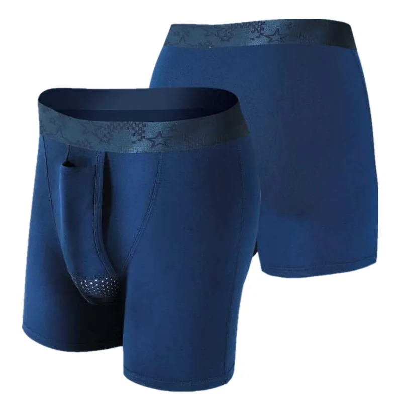 

Mens Underwear Modal Boxer Shorts Male Underpants Breathable Mesh Bullet Separation Pouch Panties Calzoncillo Plus Size L-6XL