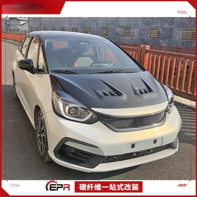 

Для Honda Fit GR9 вентиляционный капот двигателя из углеродного волокна — 3K саржа, модная часть с прямым болтом