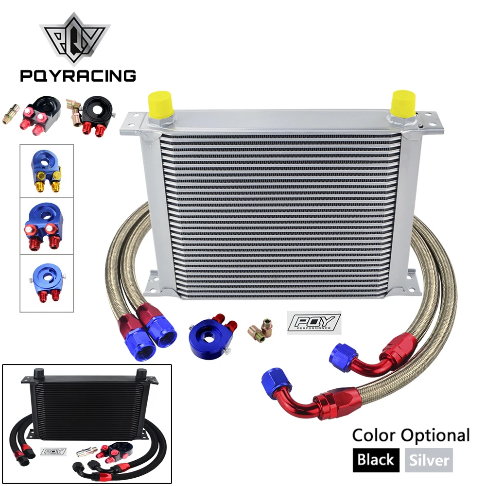 

Комплект масляного радиатора AN10 30-рядный комплект масляного радиатора + адаптер масляного фильтра + плетеный шланг из нержавеющей стали с наклейкой PQY + коробка