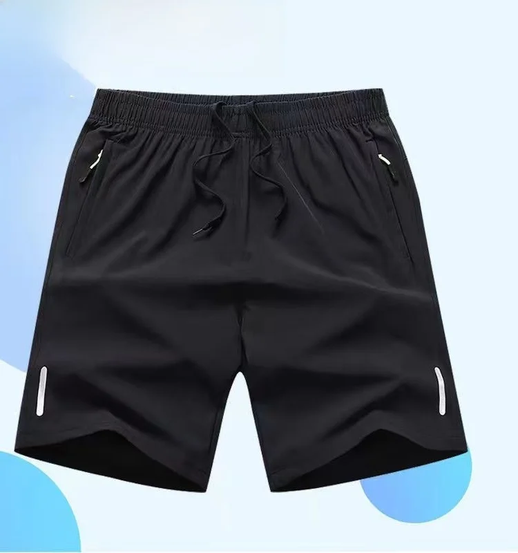 

Men's Ice Silk Qui Dry Loose Fit Summer orts Fitn Running Pants Casual Large Size Five-Quarter Length Sportswear
