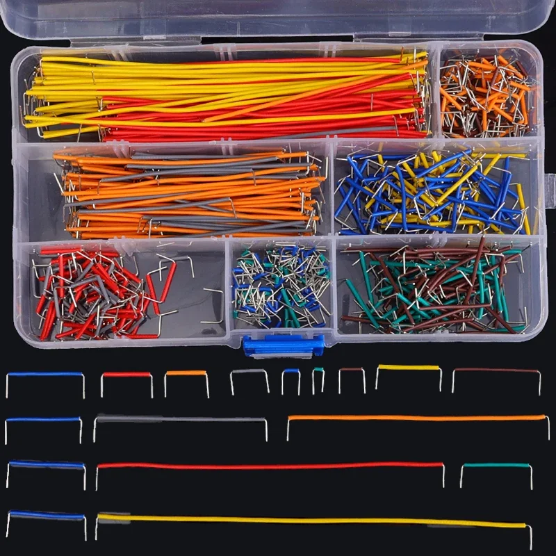 140/840PCS Electronic DIY Board Circuit Board Jump Wire U Shape Solderless Prototype PCB Breadboard Jumper Cable Assorted Kit