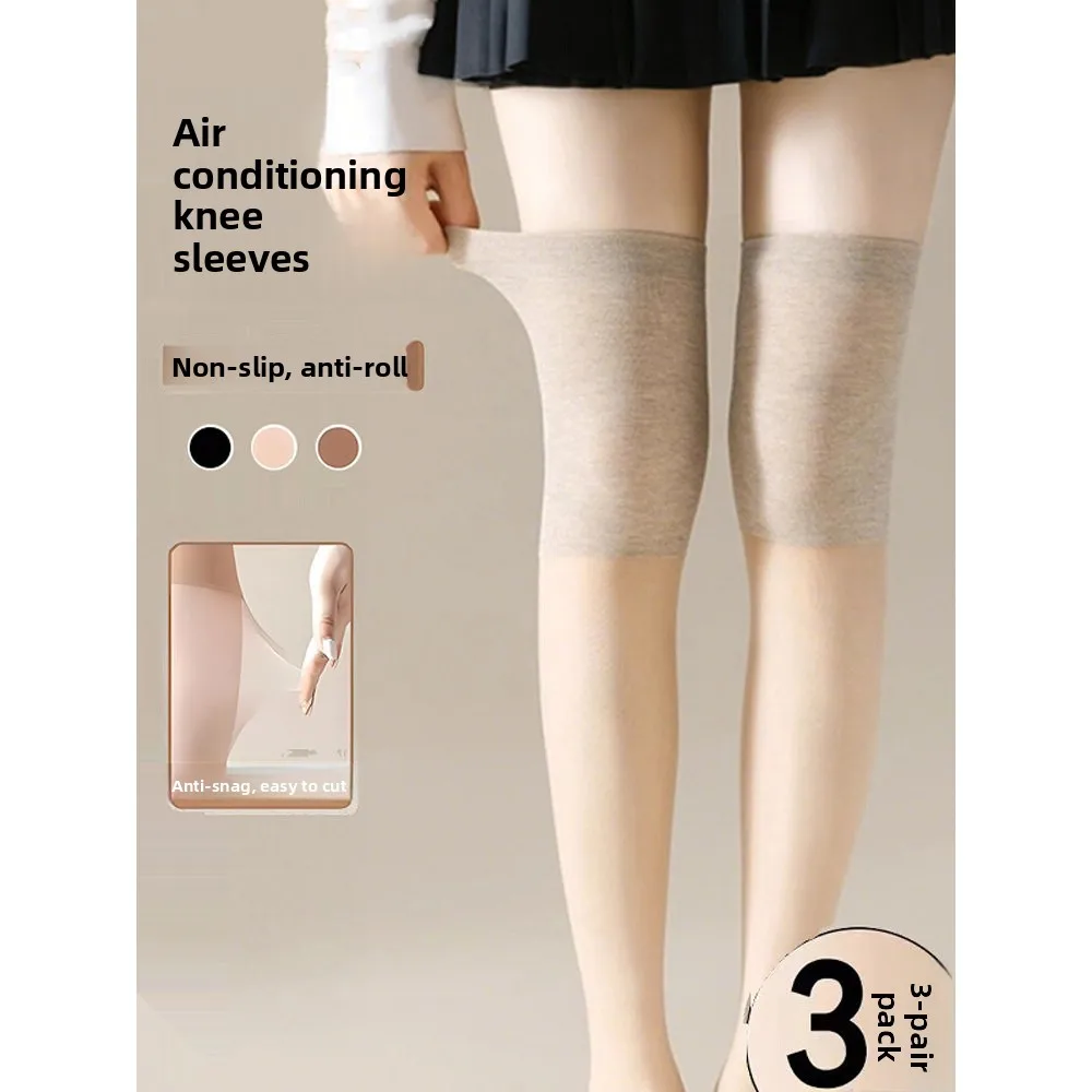 

Air Conditioned High Waist Anti Slip Knee High Stoings Women's Summer Sle Fly Free Leggings Protection Sos