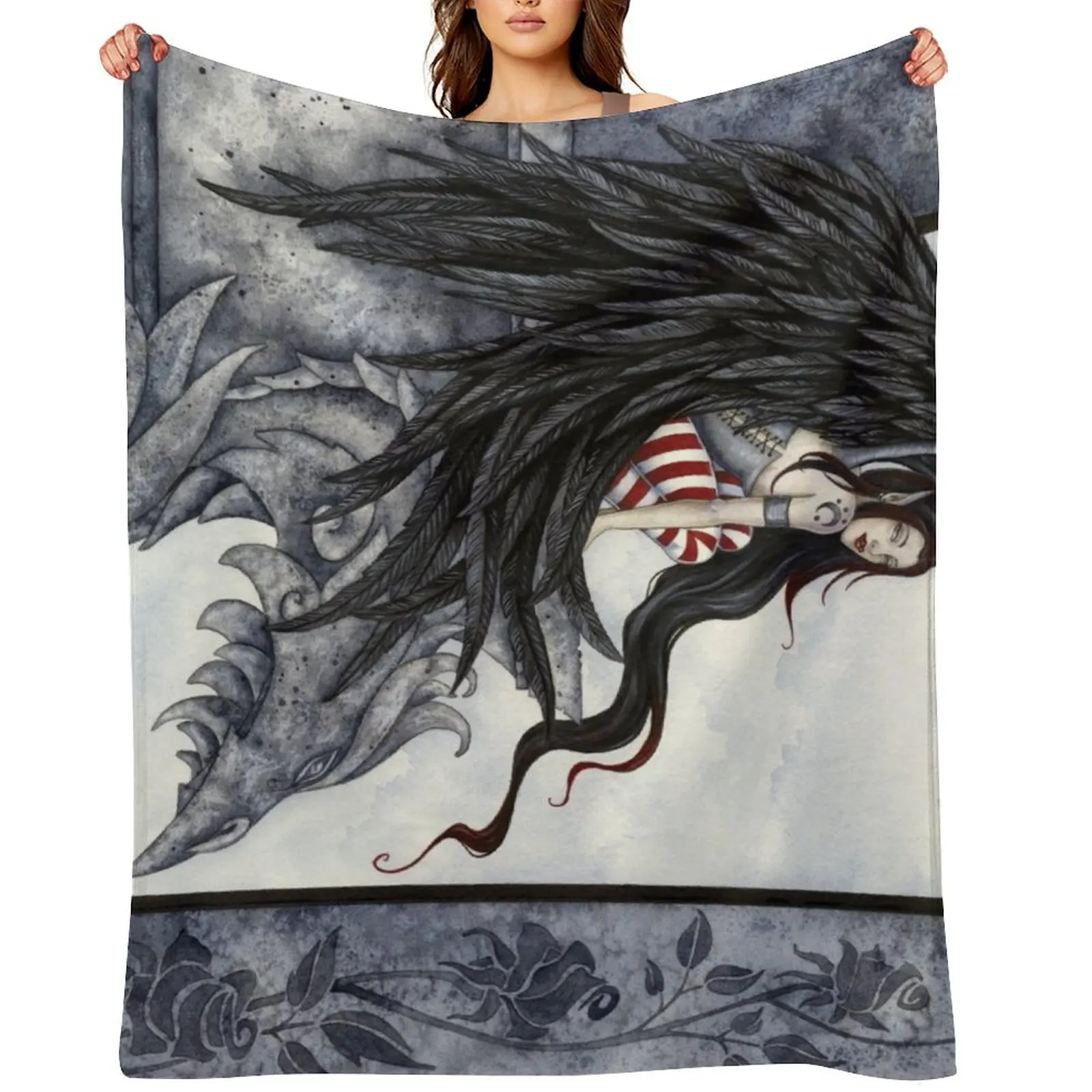 

Gothic Throw Blanket Soft Big Polar Sofas Blankets