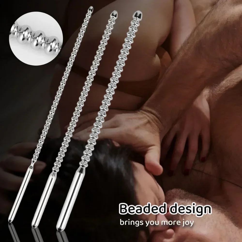 Stainless Steel Penis Plug Urethral Catheter Stimulator Dilator Chastity Tool Probe Wand For Ejaculation Delay Men Penetration