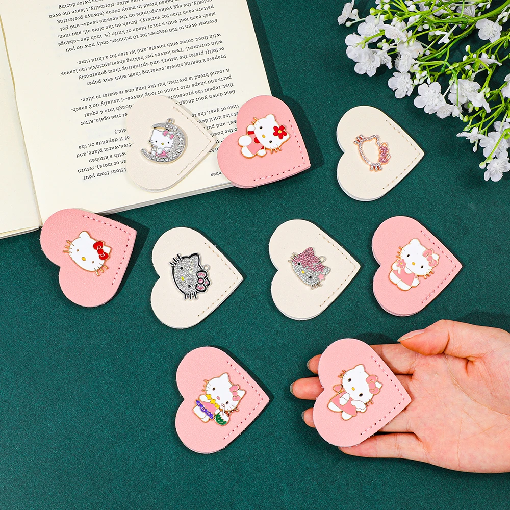 

Sanrio HelloKitty Leather Corner Bookmark, Japanese Stationery Back to School Books Accessories School Supplies Cute Stationery