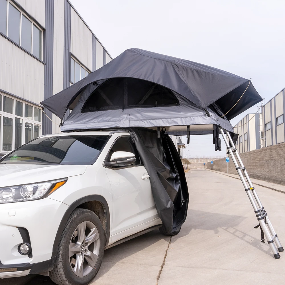 Soft shell roof tent car aluminum large space outdoor off-road camping polyester oxford roof tent