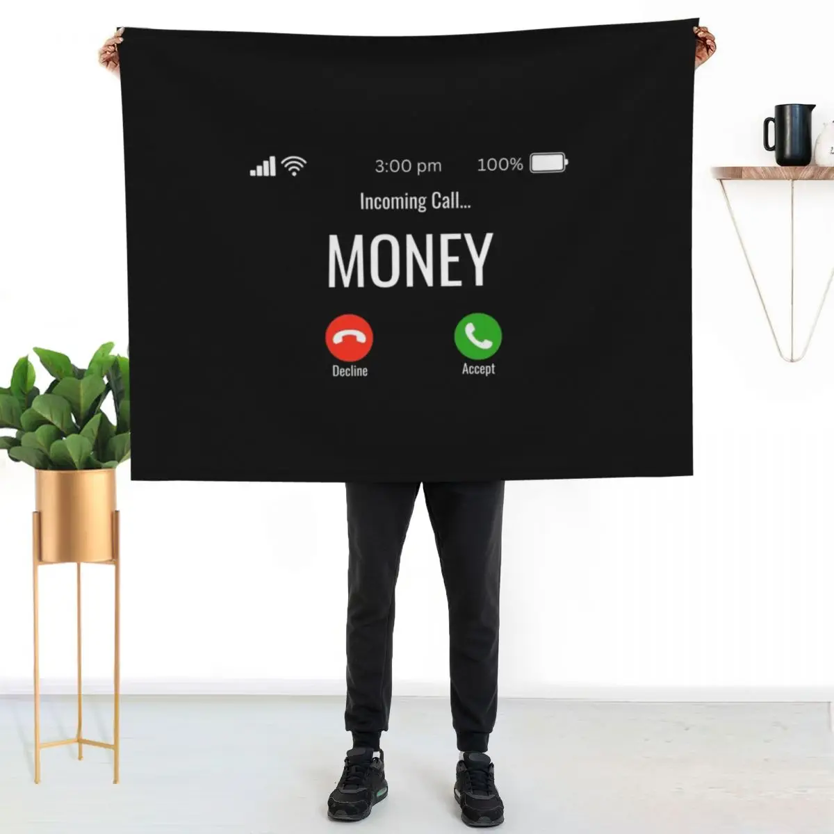 Money is calling Throw Blanket Luxury St Furrys Sofa Quilt Baby manga Soft Plaid Blankets