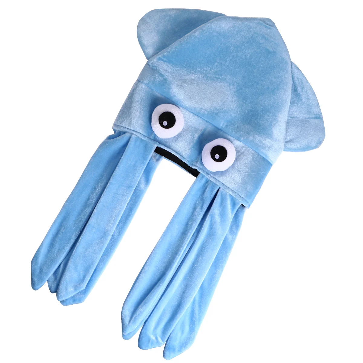 

Octopus Hat Festive Funny Hats Unique Design Stage Show Composite Fleece Halloween Party Cap Festival