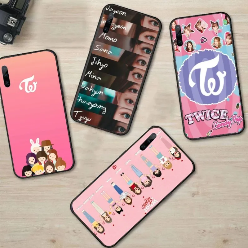 KPOP Girl TWICE Phone Case for Huawei P50 P40 P30 Pro Lite P Smart 2021 2019 Magic 3 Black Soft Phone Cover Funda