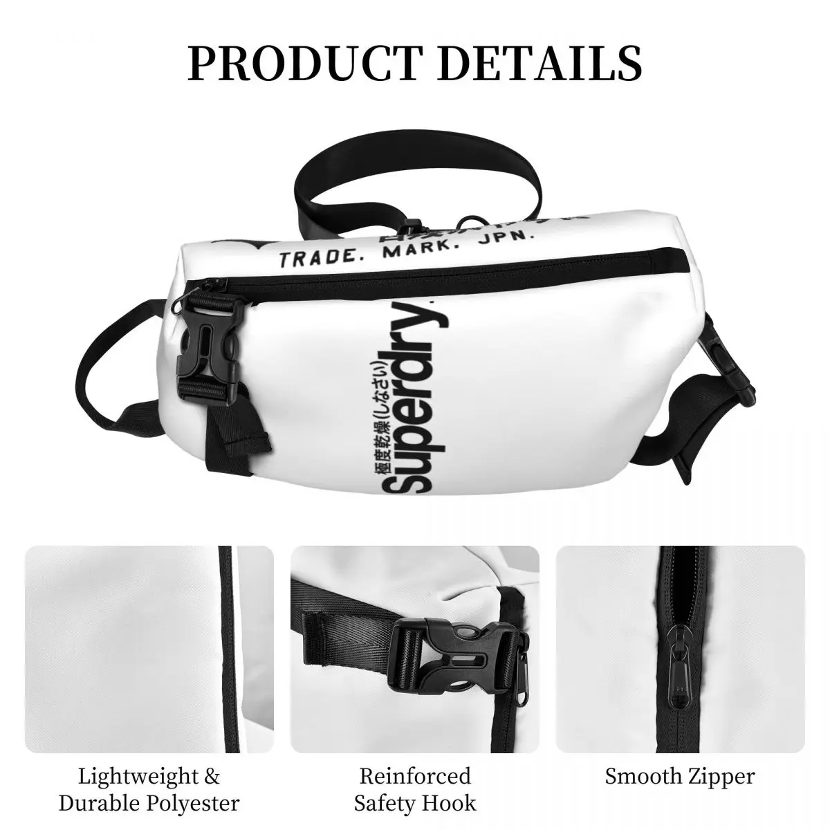 Fashion Letter Print Fanny Pack Stuff Stylish Chest Bag High Street Men Women Sling Bags Crossbody Backpack