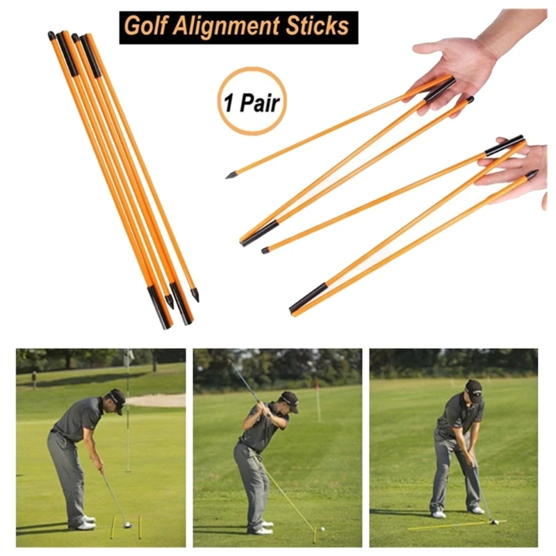 F1FD Golf Swing Trainer Alignment Stick Collapsible Golf Alignment Stick Training Aid