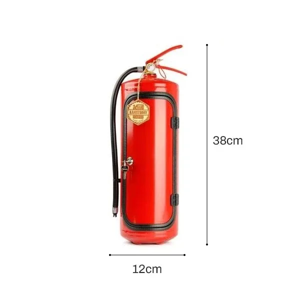 New Fire Extinguisher Mini Bar Novelty Wine Storage Box New Year Birthday Gift For Whisky Loving Fireman Metal Organizer Box