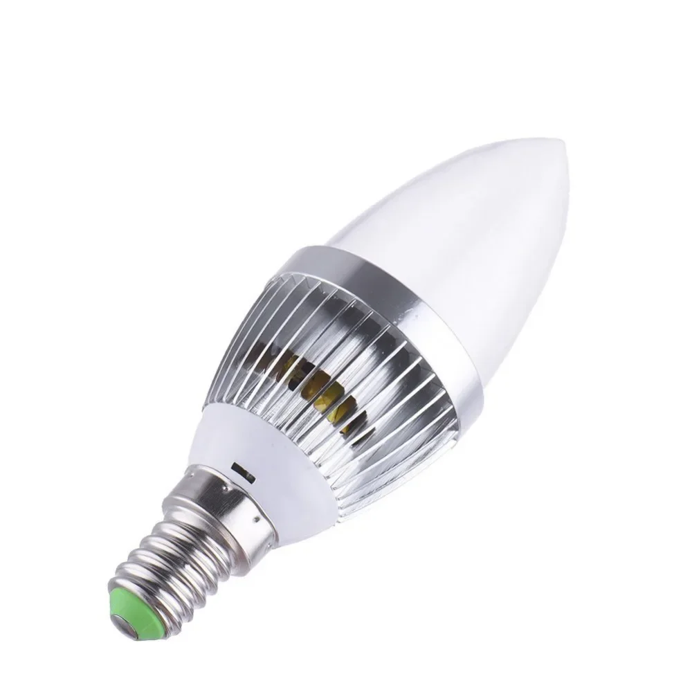 16 Color Changing E14 3W RGB LED Lamp Bulb 24Key Remote Controller Dimmable LED Candle Light For Stage Club Party AC 85-265V