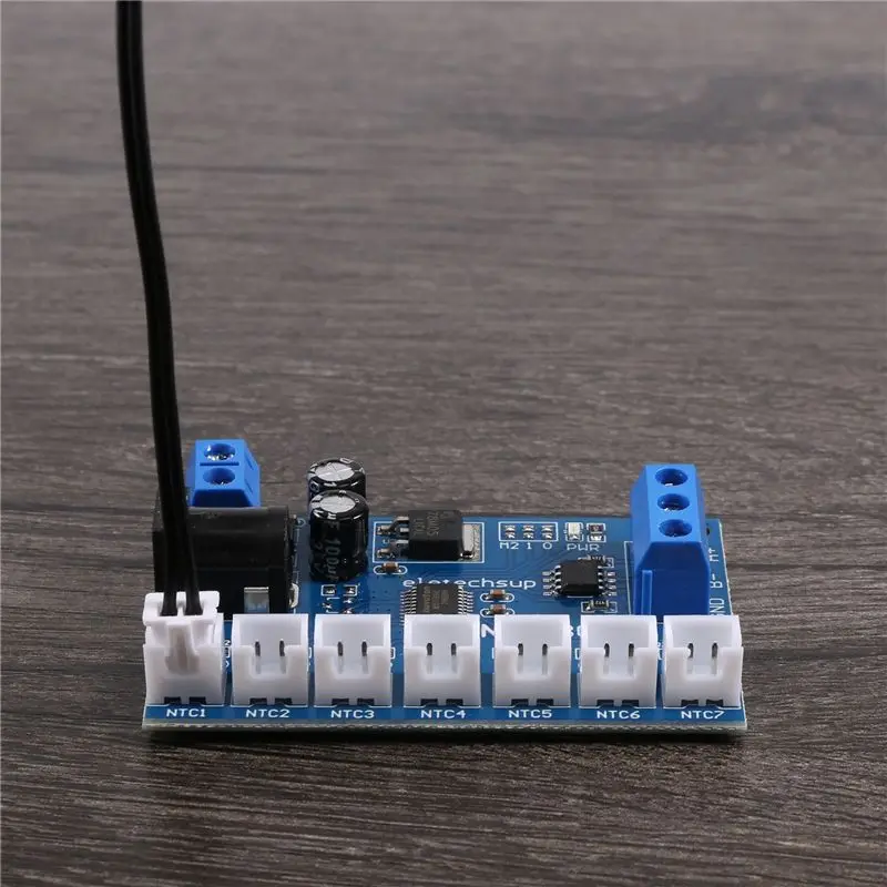 7 Channel RS485 NTC Temperature Sensor Measurement MODBUS RTU Paperless Recorder PLC NT18B07-A68E