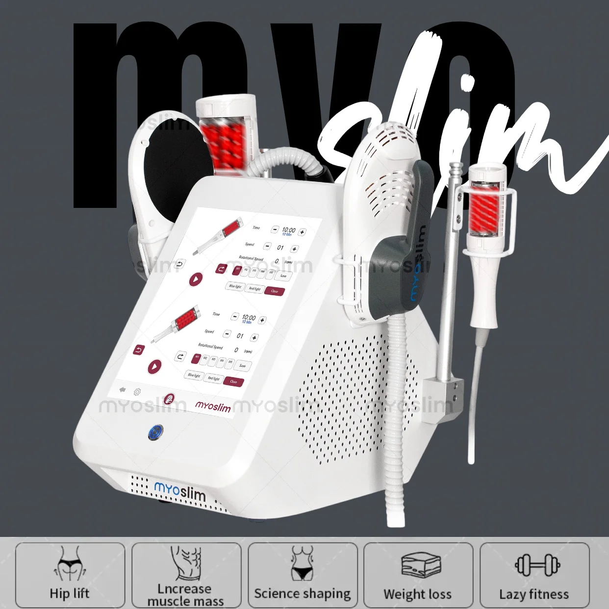 Myoslim EMS 360° Vacuum Inner Ball Roller Machine Rolling Cellulite Massage Weight Loss Body Slimming Muscle Stimulation