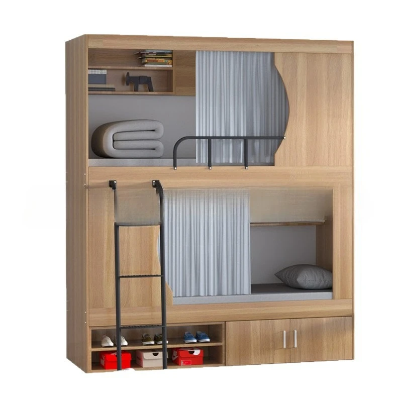 Student Dormitory E-sports Hotel Homestay Upper and Lower Beds Space Capsule Bedroom Double Upper and Lower Beds