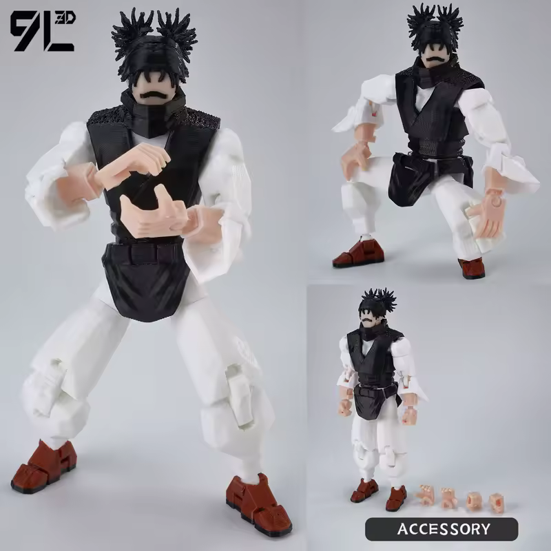 9L3D Printed Anime Jujutsu Kaisen Sukuna Yuji Yuta Satoru Gojo Lucky Dummy 13 Movable Shapeshift Action Figures Mannequin Toys - Image 20