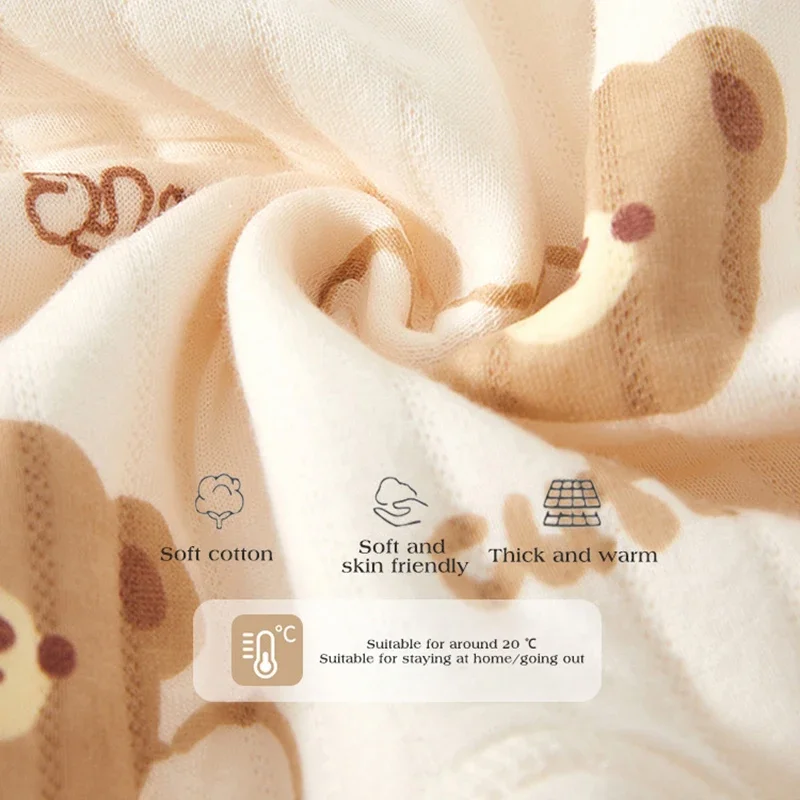 Dicker Baumwoll-Neugeborenen-Strampler Niedlicher Bären-Romper Säuglings-Krabbelkleidung Winter Langarm-Bodysuit Jungen Mädchen Kinder Einteiler Pyjama – Detail 6
