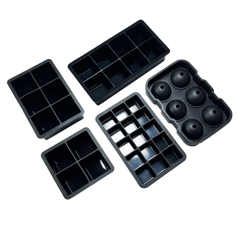 Silicone Ice Cube Tray 4/6/15 Square Ice Cube Moulds 3 x 3 cm Reusable Ice Cube Mold for Whiskey Cocktail Juice Drinking