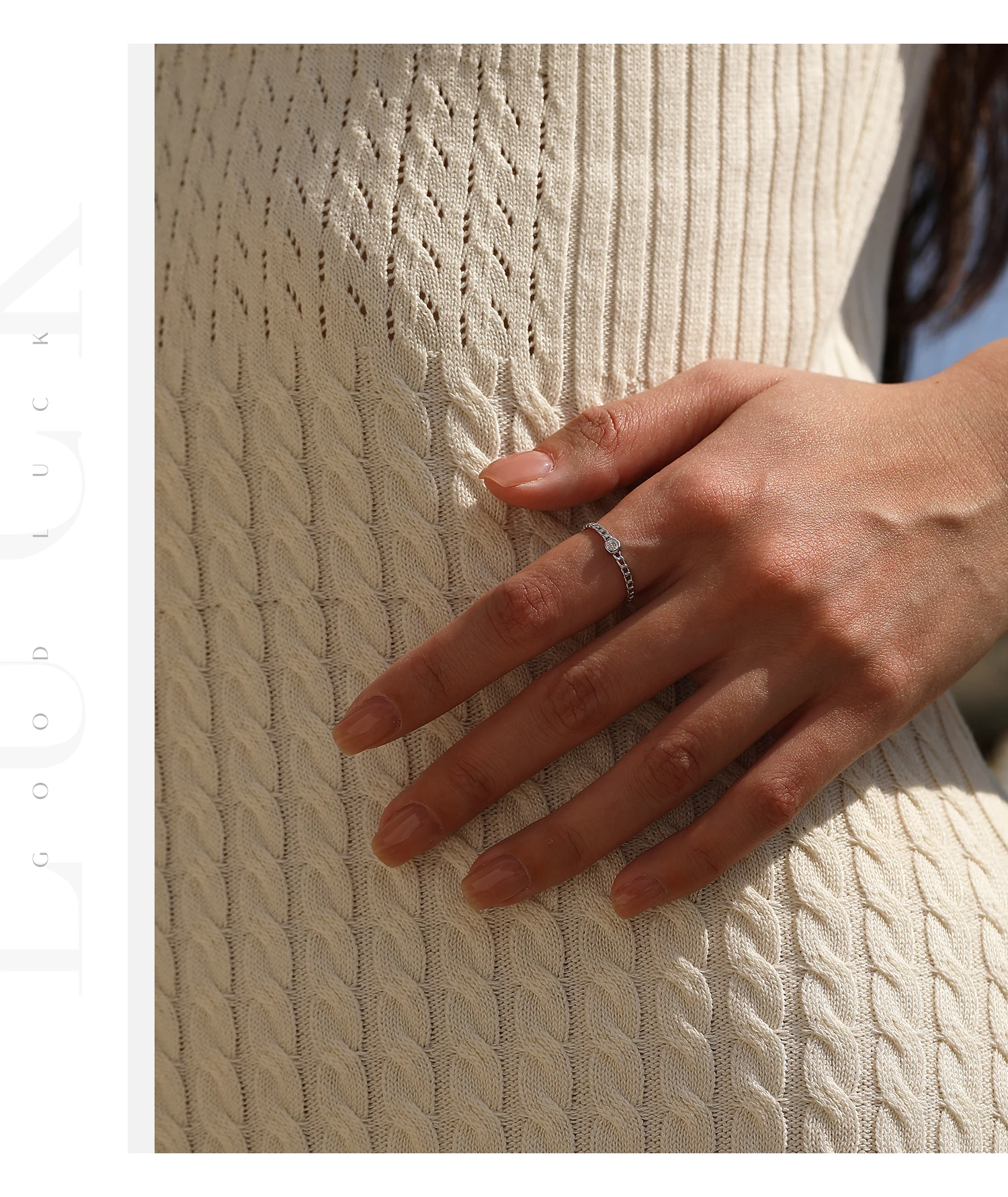MODIAN Moissanit-Labordiamantringe aus 925er Sterlingsilber, trendige Ringe mit Verschlussdesign, Fingerringe für Frauen, Büro, edler Schmuck – Detail 10