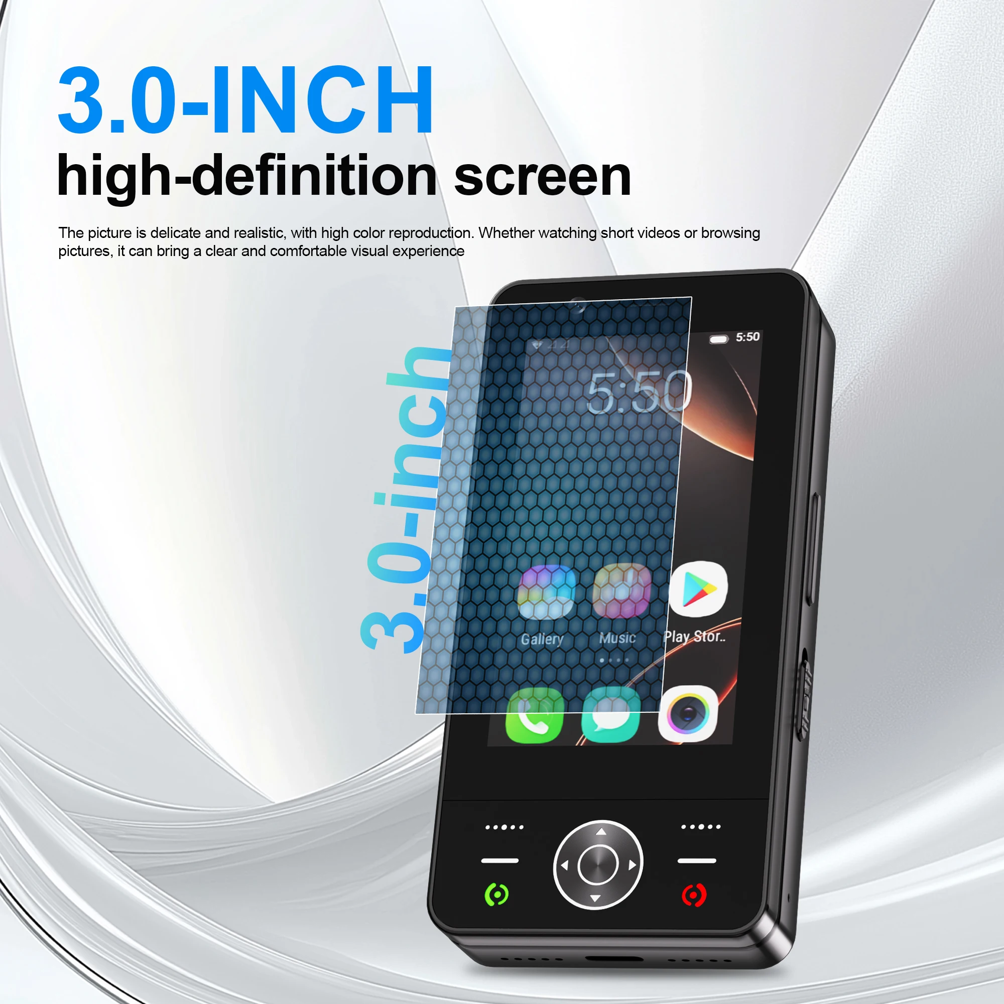 2026 جديد سيرفو 4G أندرويد المنزلق هاتف ذكي 2GB + 16GB 3.0 "HD شاشة انزلاق الهواتف المحمولة GPS كاميرات مزدوجة 2000mAh الهواتف الذكية #3