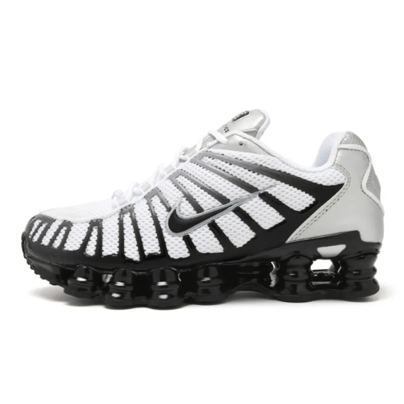 

Nike Shox TL Men/Women's Shox Column Technology Lightweight Cushioning TPU Heel Breathable Mesh HQ4049-001 White TL RunningShoes