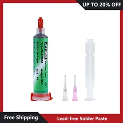 138℃ Low High Temperature Flux For Soldering Solder Paste Lead-free Syringe Flux for Soldering Led Sn42bi58 SMD Repair Tin Paste