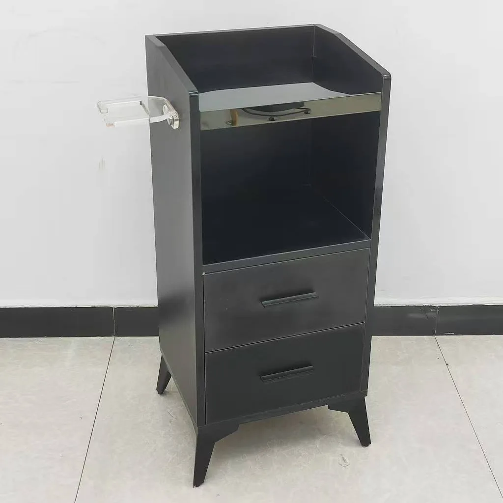 이발소 도구 캐비닛 살롱 전용 책상 서랍장 이동식 헤어 도구 보관함