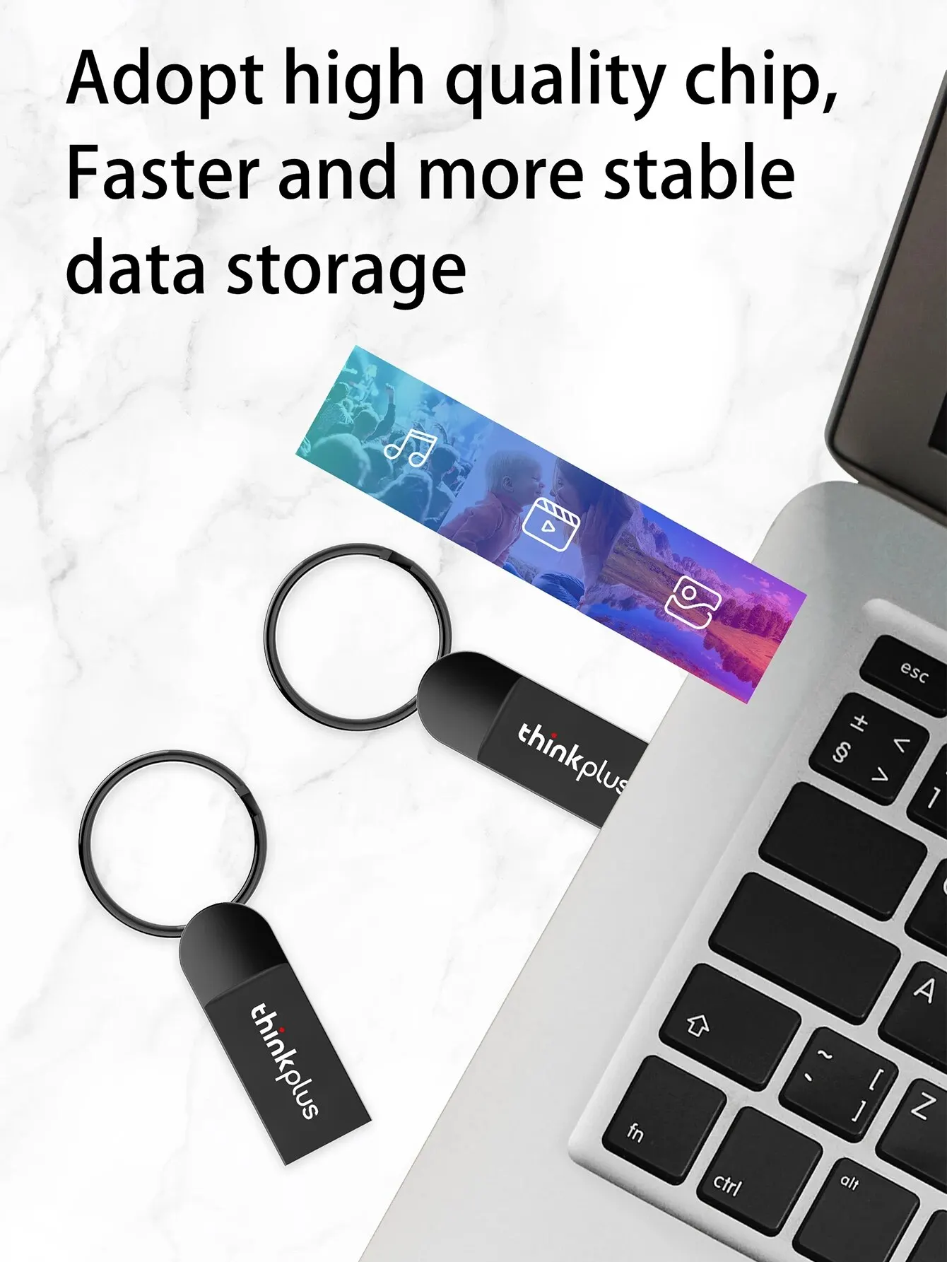 레노버 플래시 드라이브, USB 2.0 메모리 스틱, 키 체인, 64GB