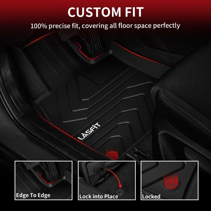 Floor Mats for Mazda CX-5 2017 2018 2019 2020 2021 2022 2023 2024 1st & 2nd Row TPE All Weather Liner  United States