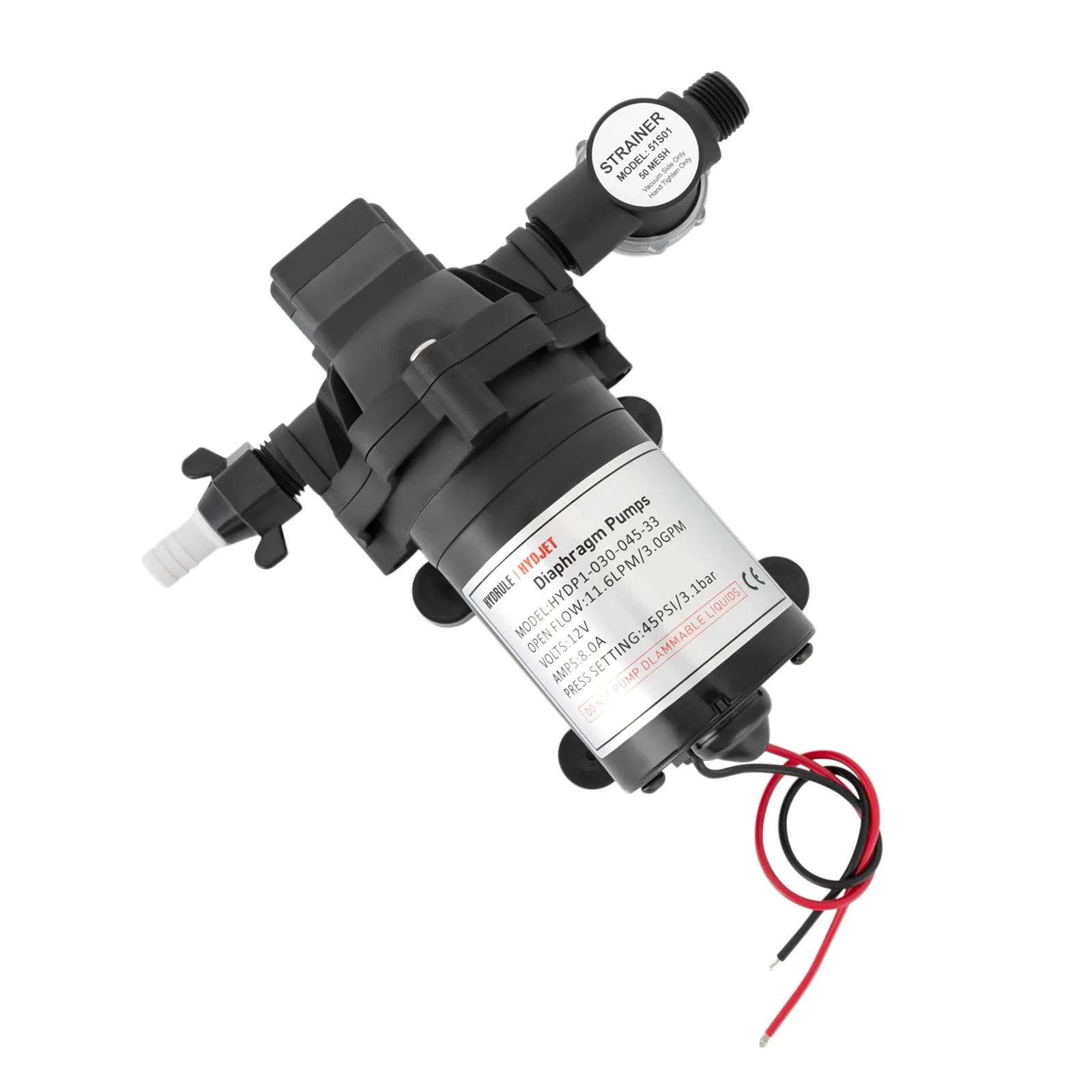 12V Water Diaphragm Pressure Pump Self Priming Pumping For Caravans, Agricultural Irrigation, Yachts