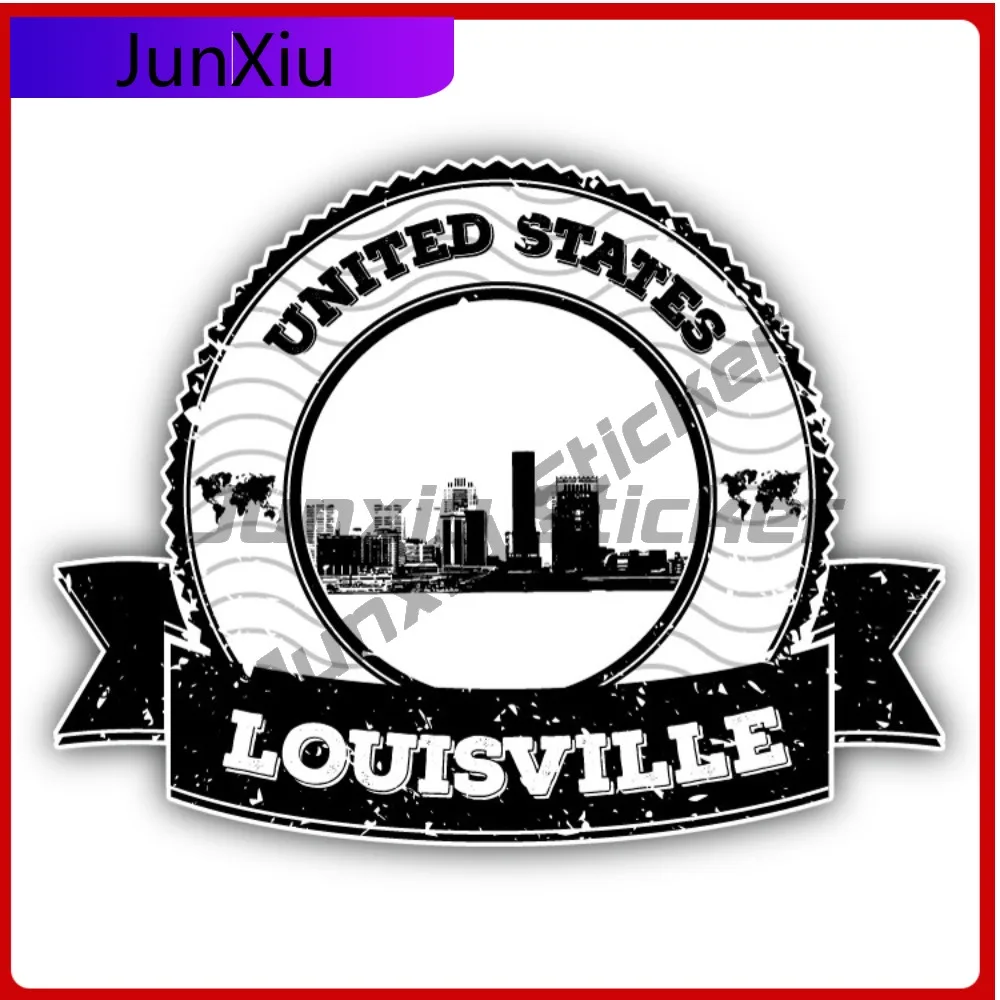 

Louisville United States Creative Sticker Stamp Travel Car Decal Bumper Stickers For Toilet Seat Cool Style Window Use Waterp