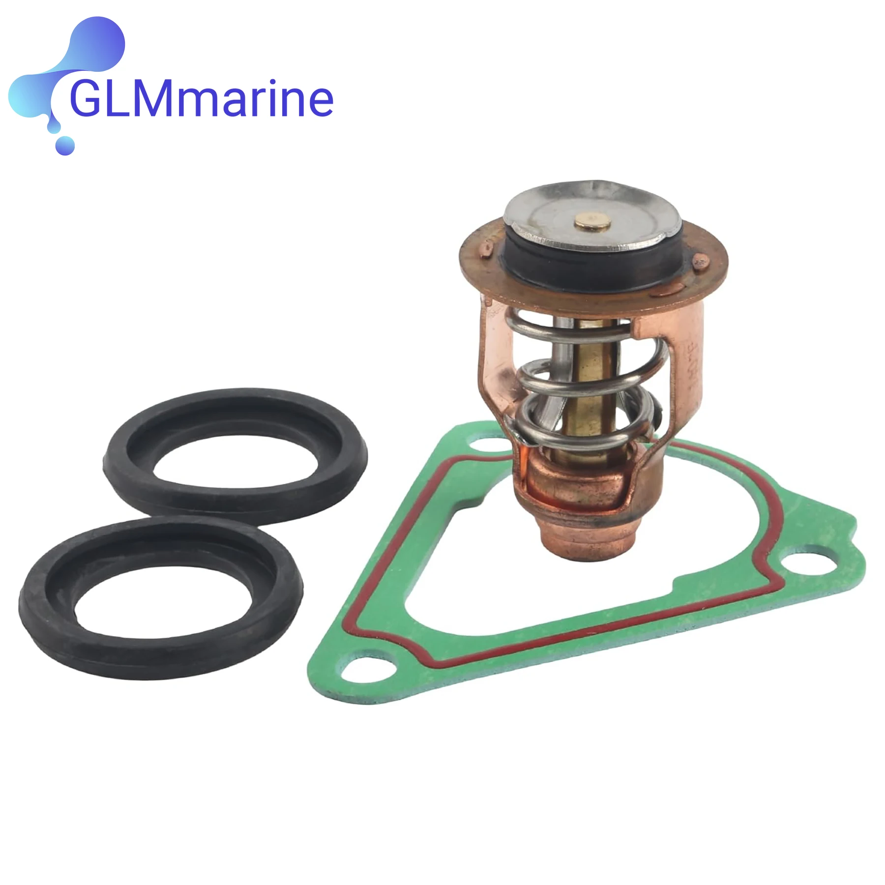 60°C Thermostat Kit 67F-12411 for Yamaha Suzuki 4 Stroke 75-250 HP Outboard Motor 6CB-12411 17670-90J00 17670-90J01 18-3632 image 5