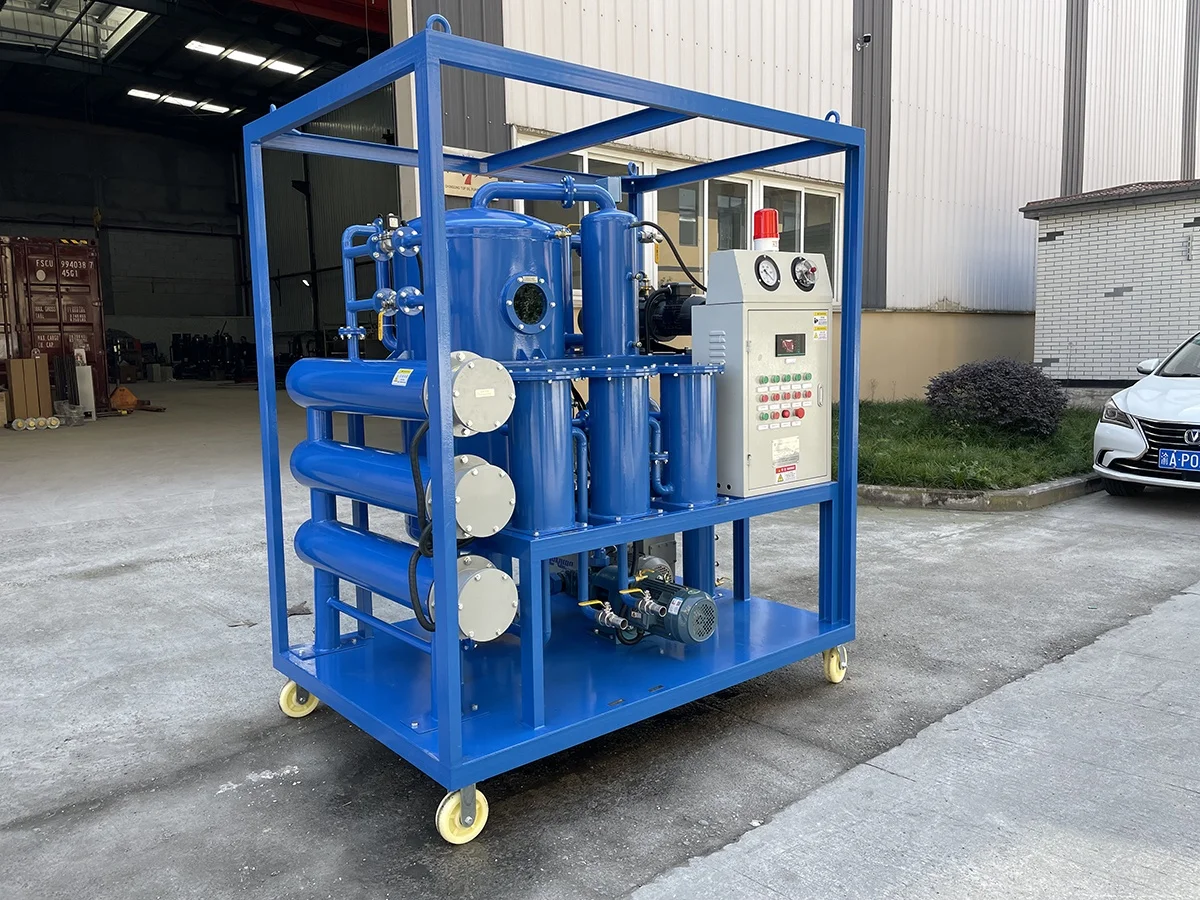 ZYD-50 سعة معالجة صغيرة، جهاز تنقية زيت محول نظام الفراغ الرائع #3