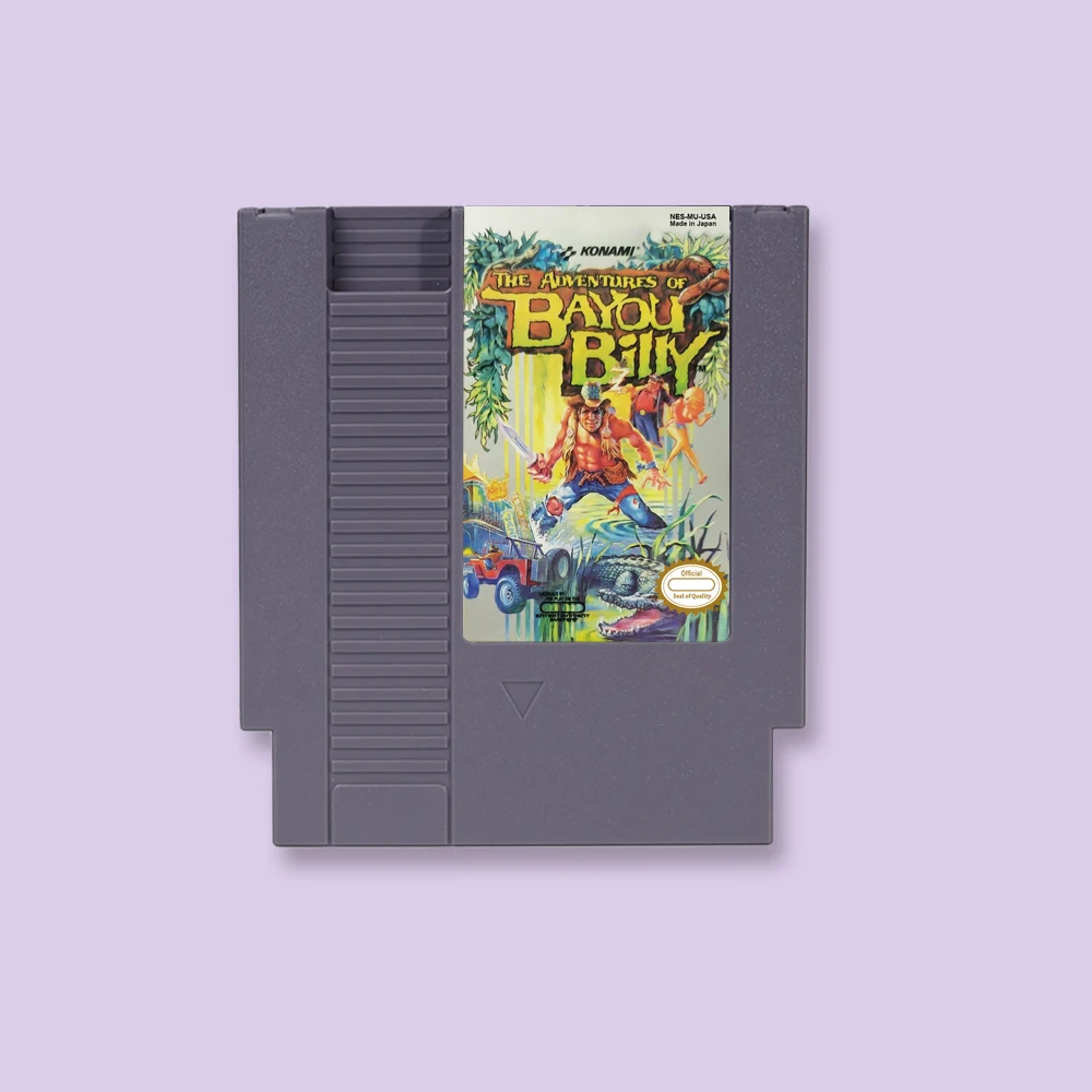 

Adventures of Bayou Billy, The Game Cartridge Action Game For NES 8Bit 72PIN Consoles Game Card