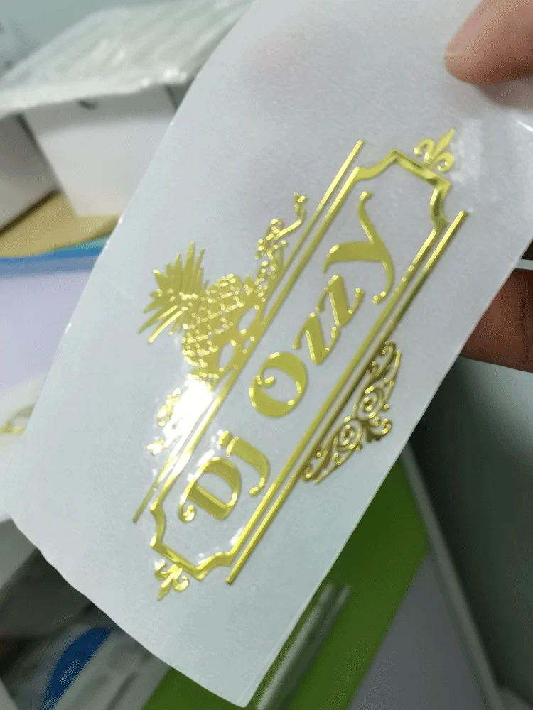 Custom 3D Stickers Logo Print DTF Stickers Waterproof Packaging Label