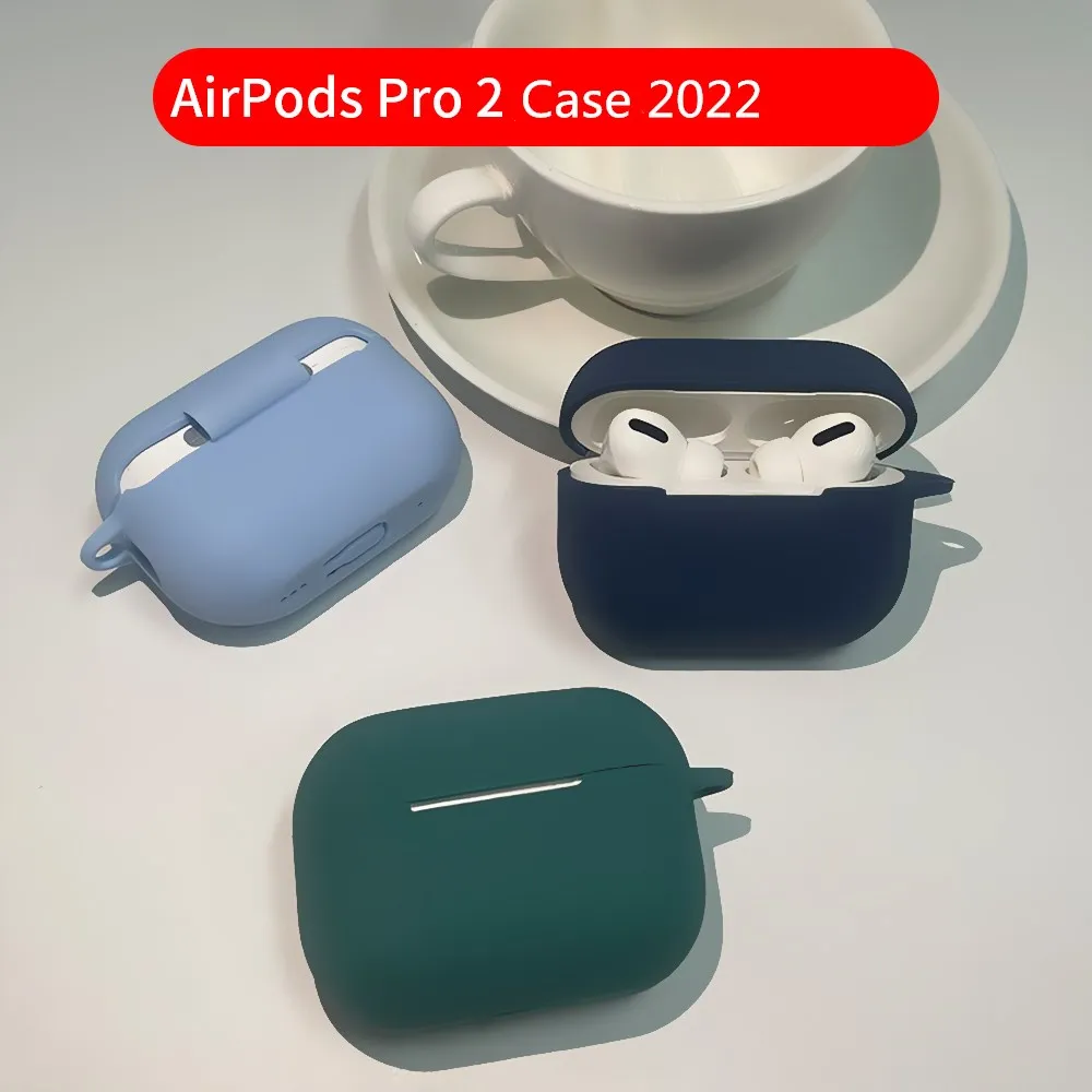 Мягкий чехол для Apple Airpods Pro2 2022, силиконовый моющийся чехол для air pods pro2, аксессуары для наушников Airpods Pro 2-го поколения