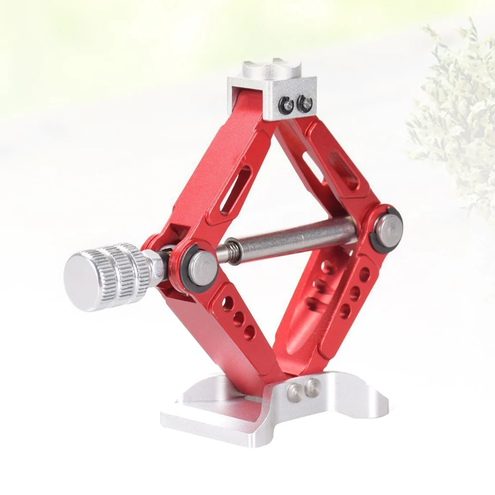 مقبس سيارة Rc لسيارة التسلق 1:10 1:8 أداة رفع محاكاة معدنية مع مقبض أجزاء تزيين بتصميم واقعي محمول باللون الأحمر #4