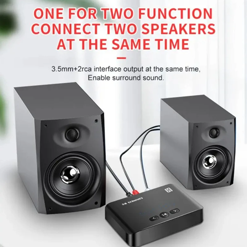 Bluetooth 5,0 ресивер-передатчик, стерео AUX U диск, RCA оптический беспроводной Bluetooth-адаптер для ТВ, ПК, автомобильный комплект динамиков