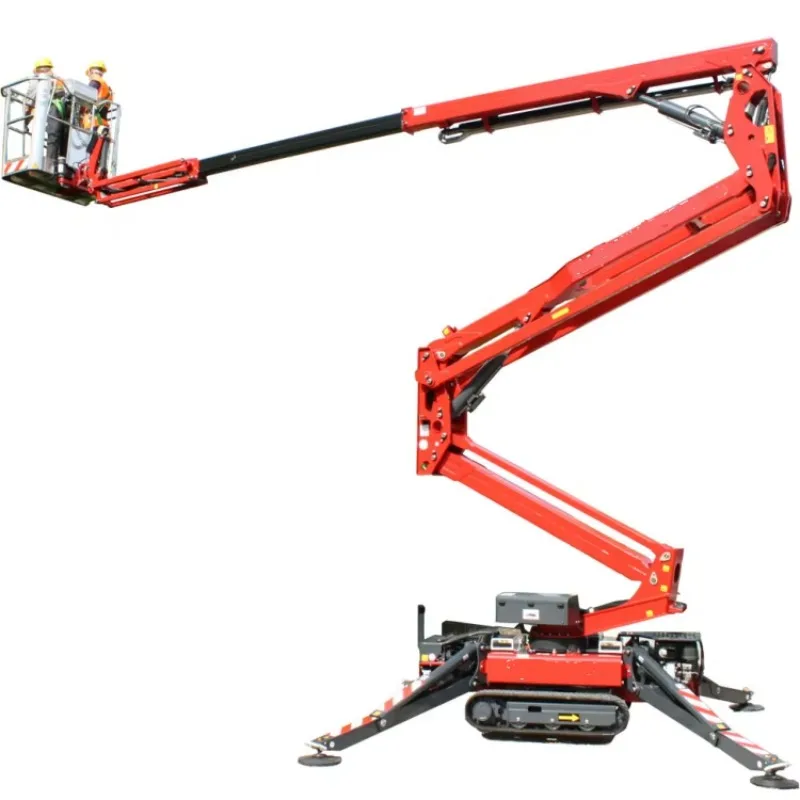 Telescopic Articulated Cherry Picker Spider Lifts Aerial Work Lift Platform Tracked Boom Lift