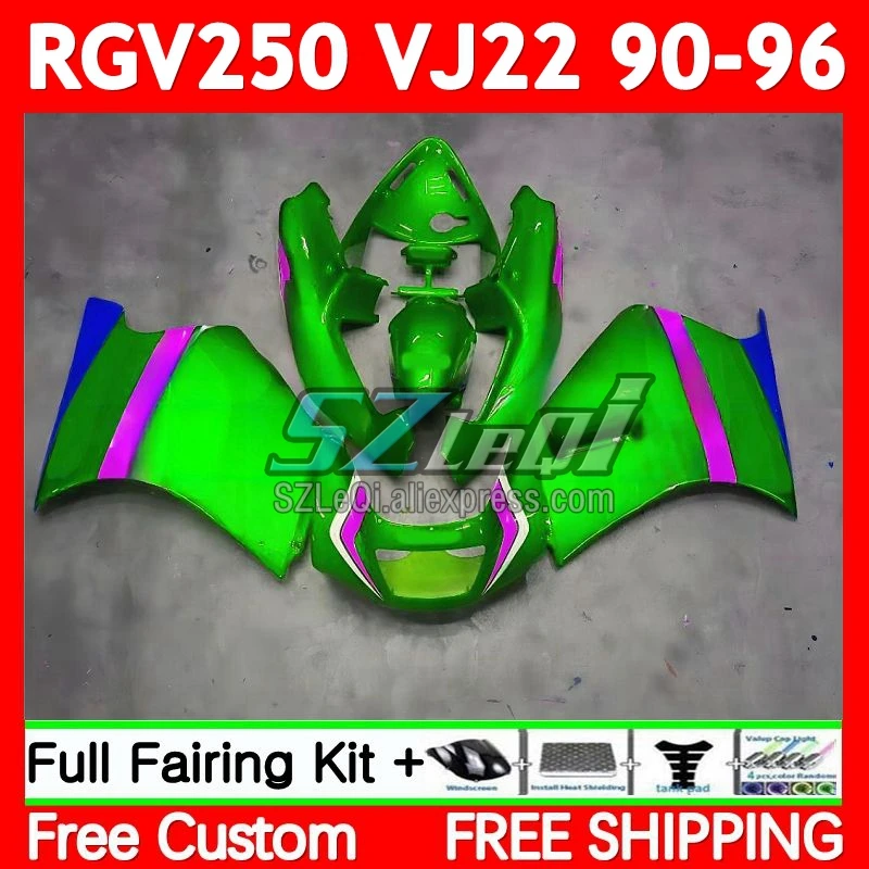 VJ22 For SUZUKI RGV250 SAPC RGV-250 90 91 92 93 94 95 96 67No.150 RGV 250 Pearl green 1990 1991 1992 1993 1994 1995 1996 Fairing