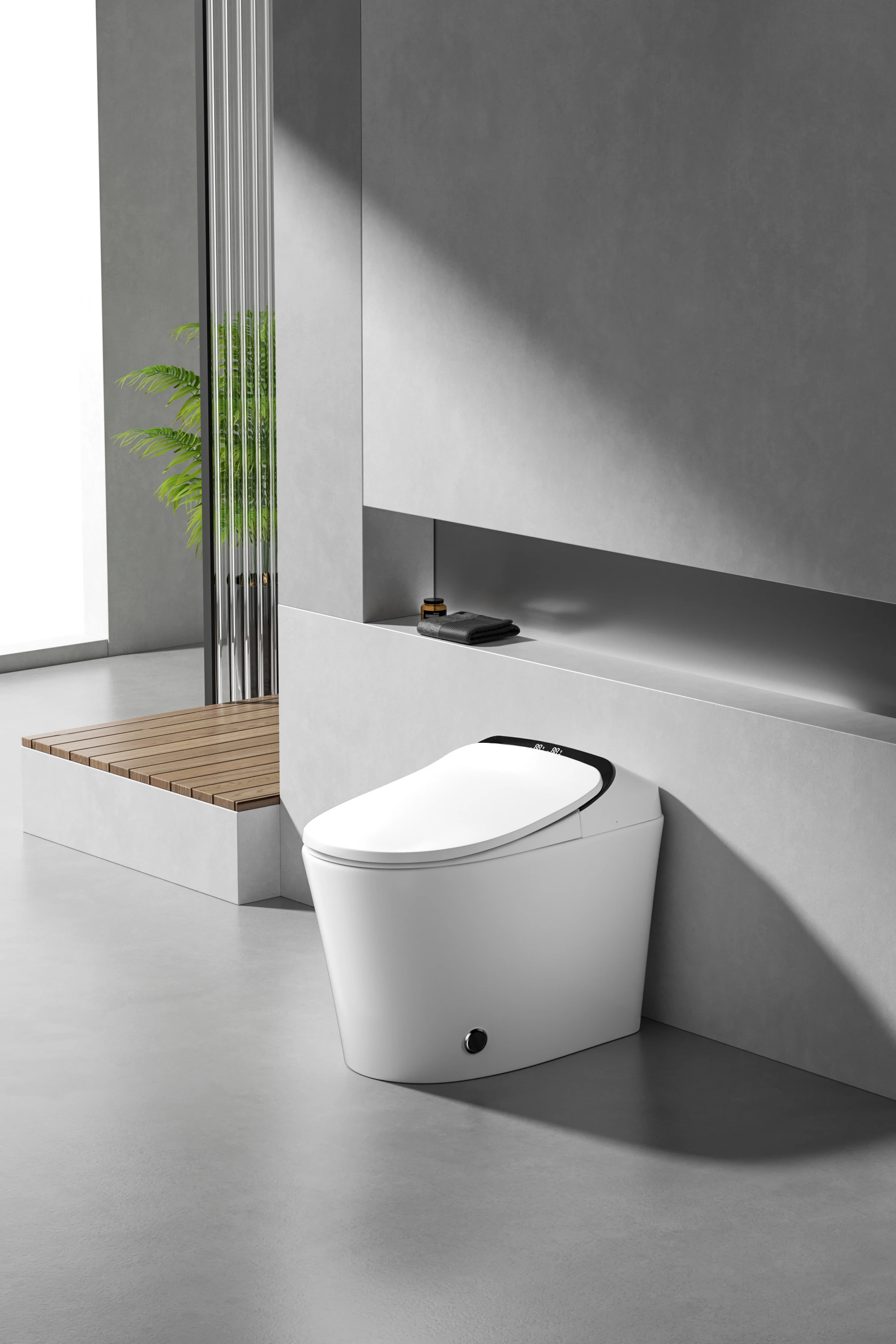 Toilet,Automatic Smart Toilets Automatic Commode Bathroom Ceramic Wc Sanitary Ware Floor Intelligent Toilet Heat Seat Smart Toil